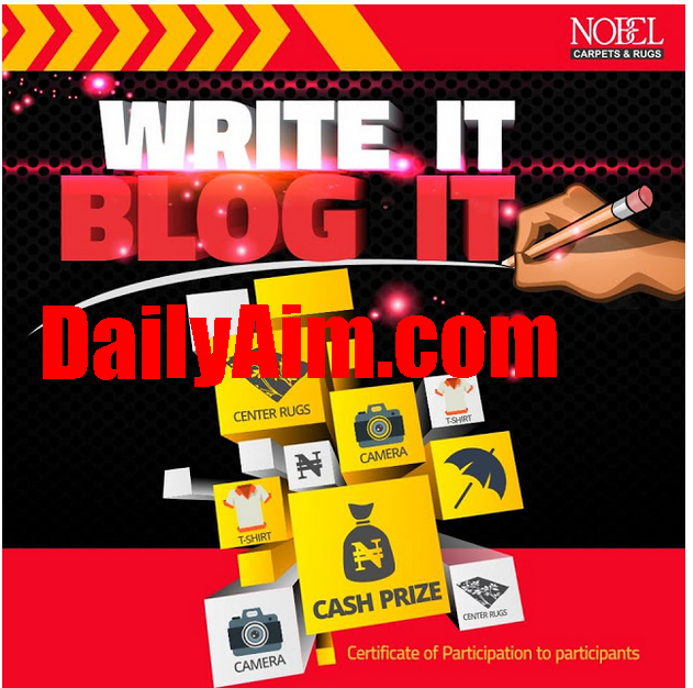 Nobel Carpets & Rugs Bloggers’ Contest Promo – Write It, Blog It