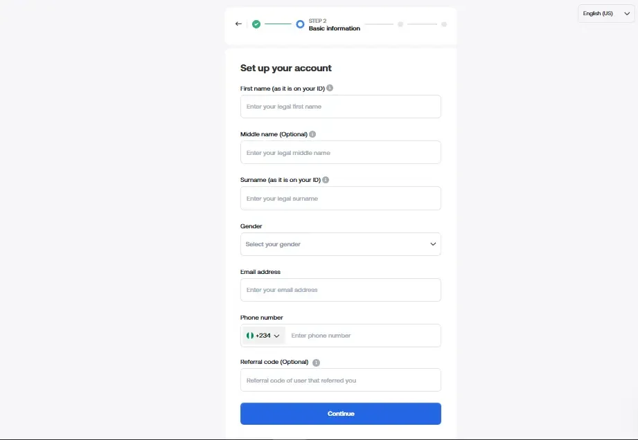 How to sign up on grey.co signup form